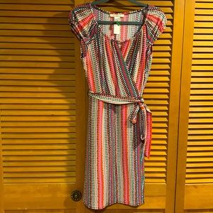 💥Professional Cap Sleeve Summer or Career Dress from Nordstrom Vibrant Colors!